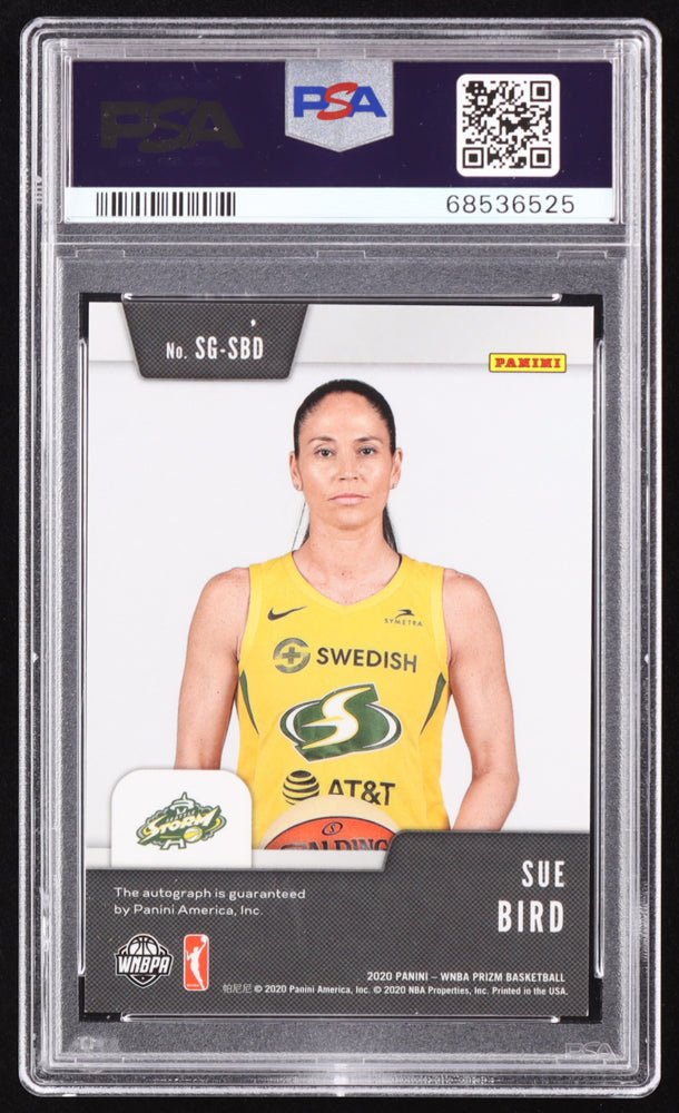 Sue Bird 2020 Panini Prizm WNBA Signatures #30 (PSA 9), Sports Card