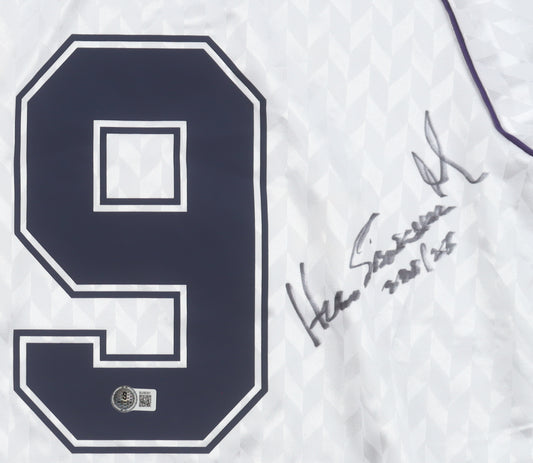 Real Madrid Hugo Sanchez Hummel Signed Jersey Beckett Authentication Sep 2025 XL