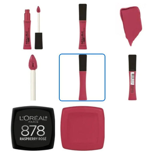 L'Oreal Paris Infallible Pro Matte Liquid Lipstick, Raspberry Rose 0.21 oz