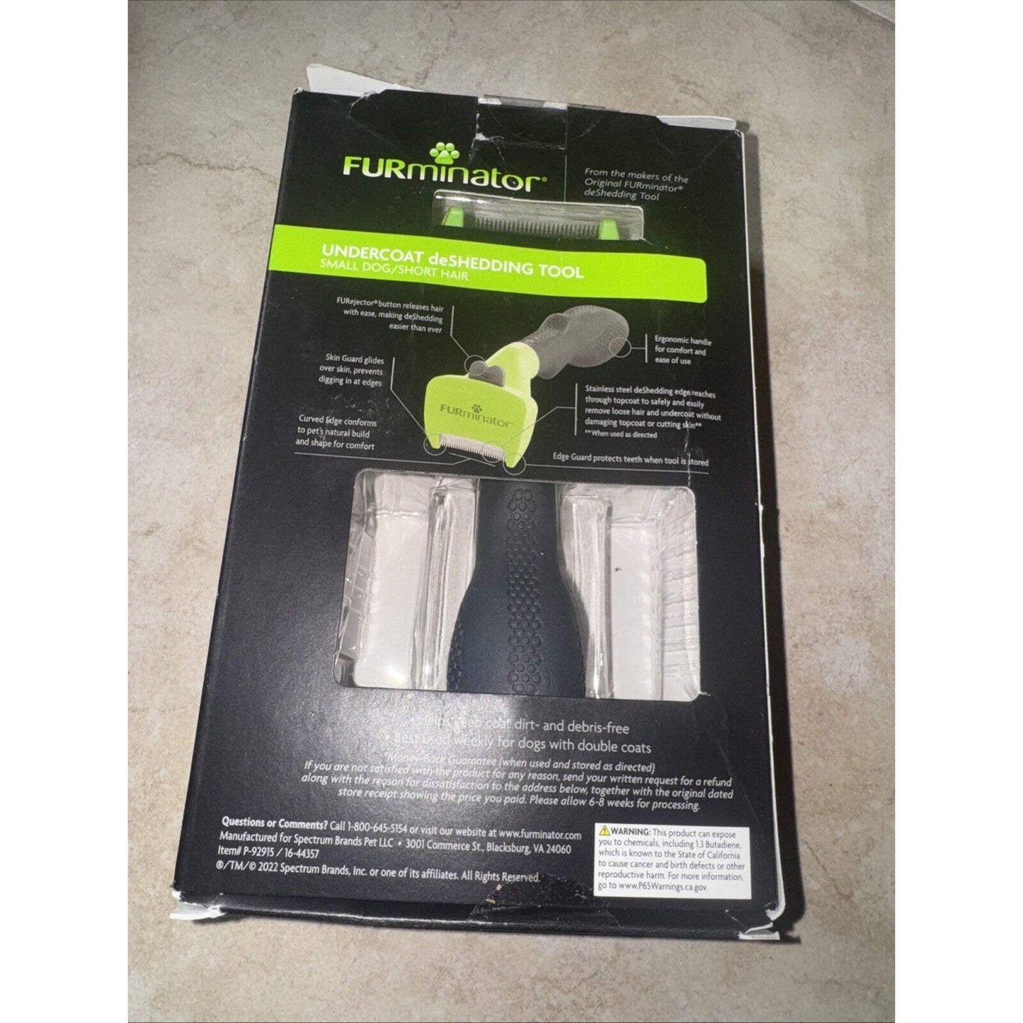 FURminator Deshedding Tool for Small Dogs with Short Hair, Genuine — Image 2