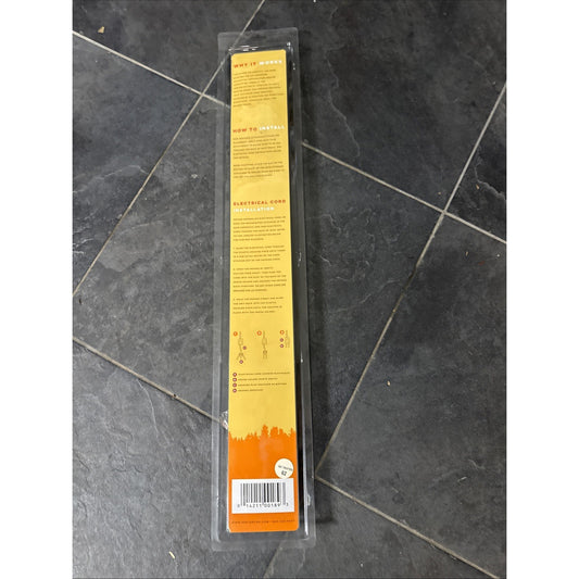 Peet Boot Dryer M20S24 Peet Safe Rod 24" packaging showing installation and usage instructions on tile floor