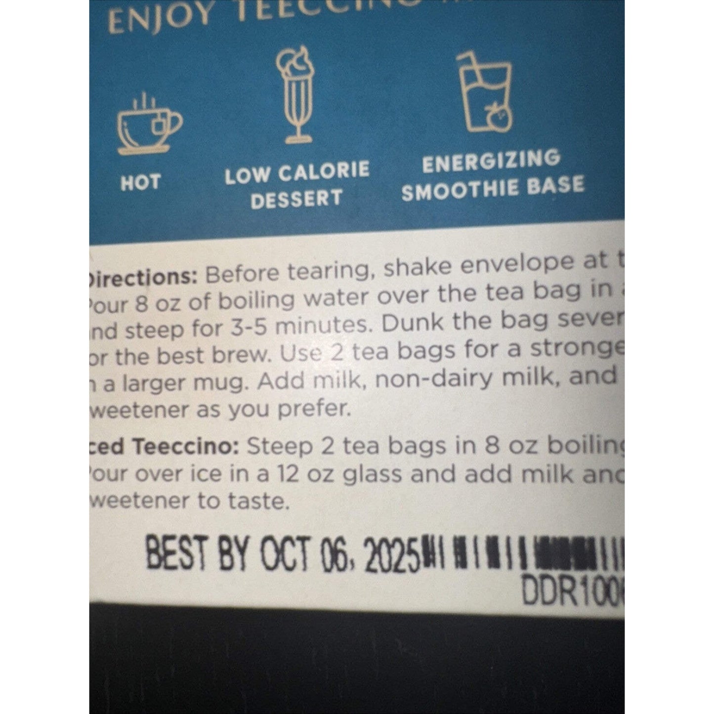 Teeccino Dandelion Dark Roast Chicory Herbal Tea, Organic, 20 Tea Bags — Image 2