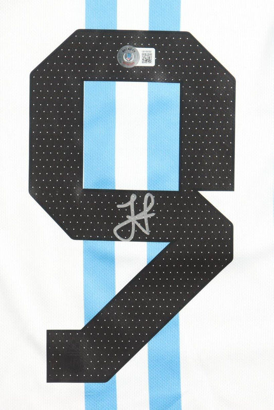 Julian Alvarez Signed Argentina National Team Jersey Beckett Authenticated Size L - Price Is Right Miami