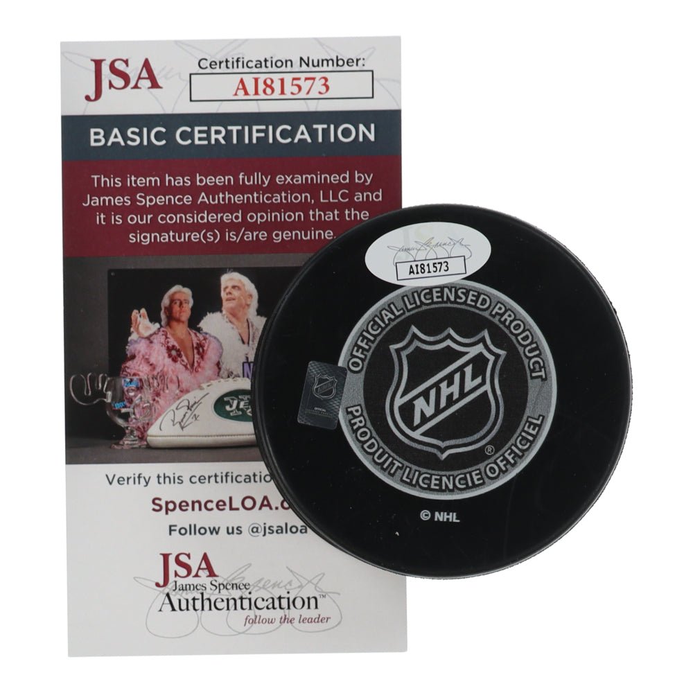 Bo Horvat Signed 2023 All-Star Game Hockey Puck (JSA) (view 2)
