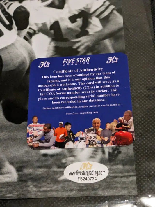 Cleo Miller Browns autographed 8x10 photo With Fivestar Grading COA/witnessed - Price Is Right Miami