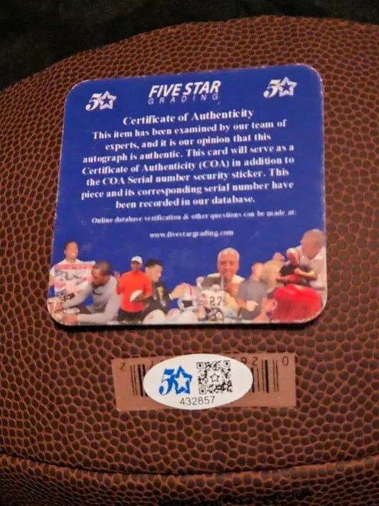 Cooper Kupp Signed Autographed Football with coa - Price Is Right Miami