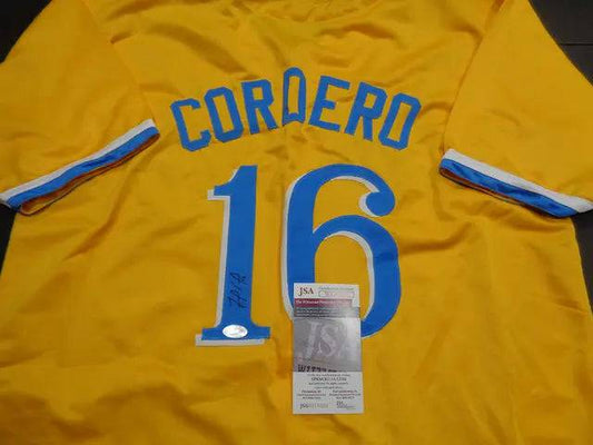 Franchy Cordero Boston Red Sox Autographed Custom Baseball Style Jersey JSA w coa - Price Is Right Miami