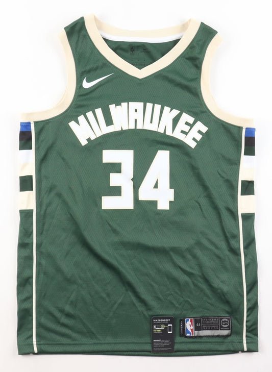 Giannis Antetokounmpo Swingman Bucks Jersey size 44=Mediumunsigned) - Price Is Right Miami