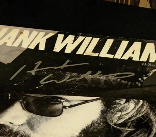 Hank Williams JR autographed album CoverWhiskey Bent and Hell Bound with coa - Price Is Right Miami
