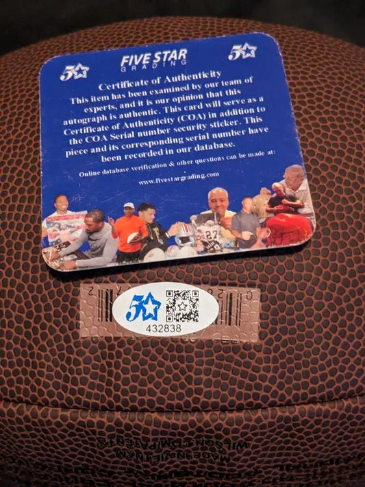 Ja'Marr Chase Football autographed football with coa - Price Is Right Miami