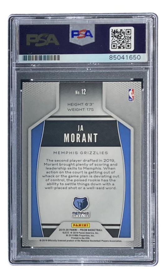 Ja Morant Signed 2019-20 Panini Prizm Instant Impact #12 (PSA) - Price Is Right Miami