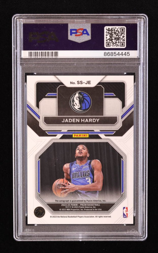 Jaden Hardy 2022-23 Panini Prizm Sensational Signatures #74 RC (PSA 10) - Price Is Right Miami