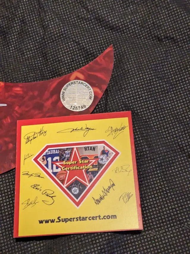 Jason Aldean Signed Guitar Pick guard with COA, Autographed Memorabilia (view 2)