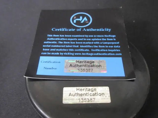 Jason Robertson Signed Hockey Puck Heritage COA - Price Is Right Miami