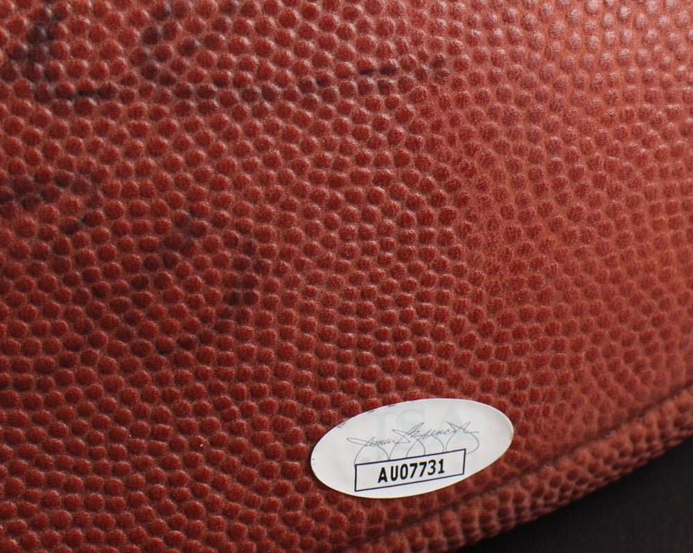 Jerry Rice Signed NFL Football Display with Pin (JSA), Autographed Ball