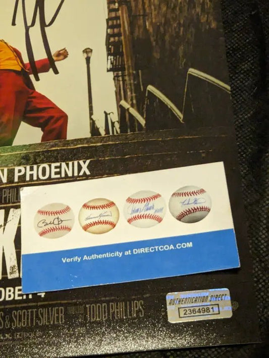 Joaquin Phoenix The Joker autographed 8x10 movie photo with COA - Price Is Right Miami