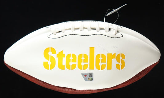 Joe Greene Signed Steelers Logo Football Inscribed "HOF 87" (Fanatics) - Price Is Right Miami