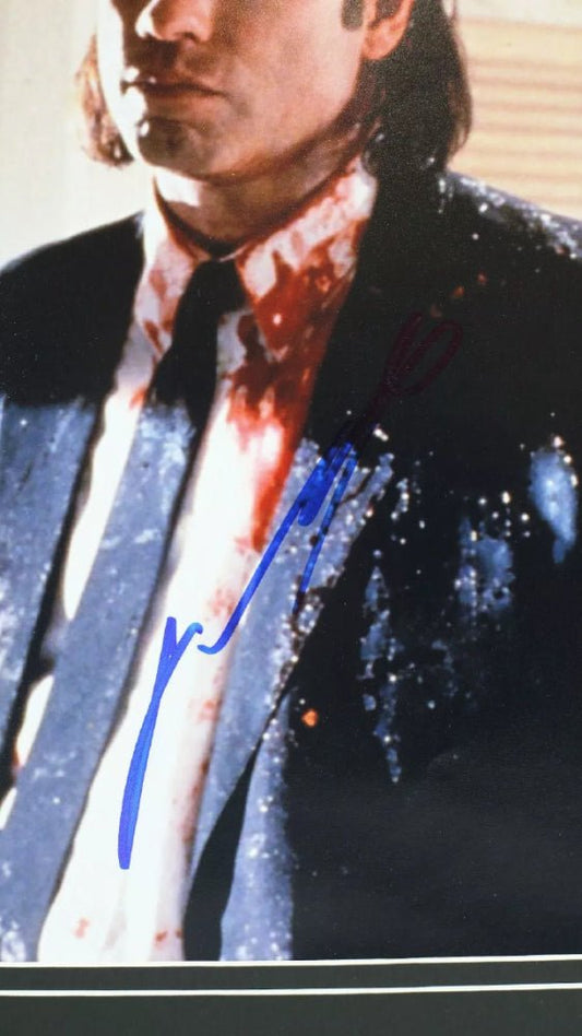 John Travolta Signed "Pulp Fiction" Custom Framed Photo Display (JSA) - Price Is Right Miami