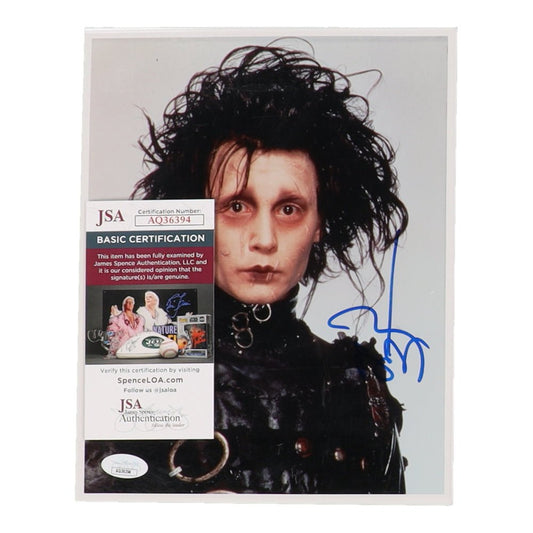 Johnny Depp Signed "Edward Scissorhands" 8x10 Photo (JSA) - Price Is Right Miami