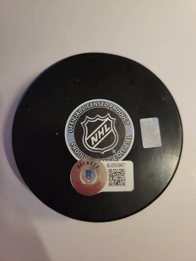 Joseph Blandisi New Jersey Devils Autographed Hockey Puck Beckett Hologram (view 2)