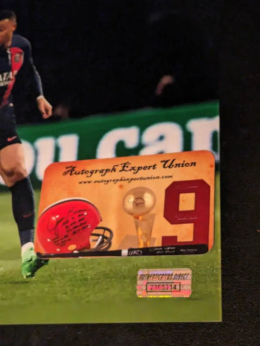 Kylian Mbappe paris autograph 8x10 photo with coa - Price Is Right Miami