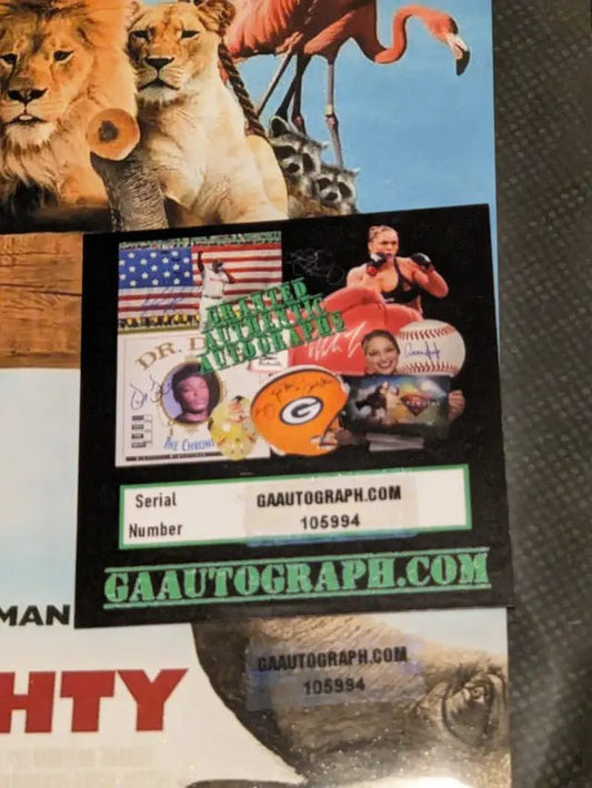 Rare Steve Carell Evan Almighty autographed 8x10 photo with coa - Price Is Right Miami