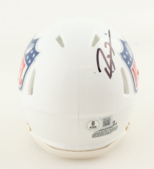 Ray Lewis Baltimore Ravens Signed NFL Logo Speed Mini Helmet (Beckett) - Price Is Right Miami