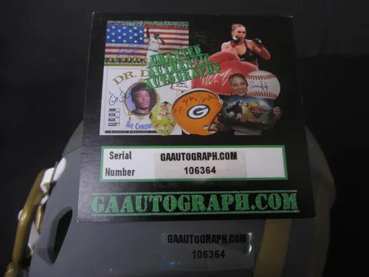 Rice & Montana San Francisco Signed Mini Helmet GAA COA - Price Is Right Miami