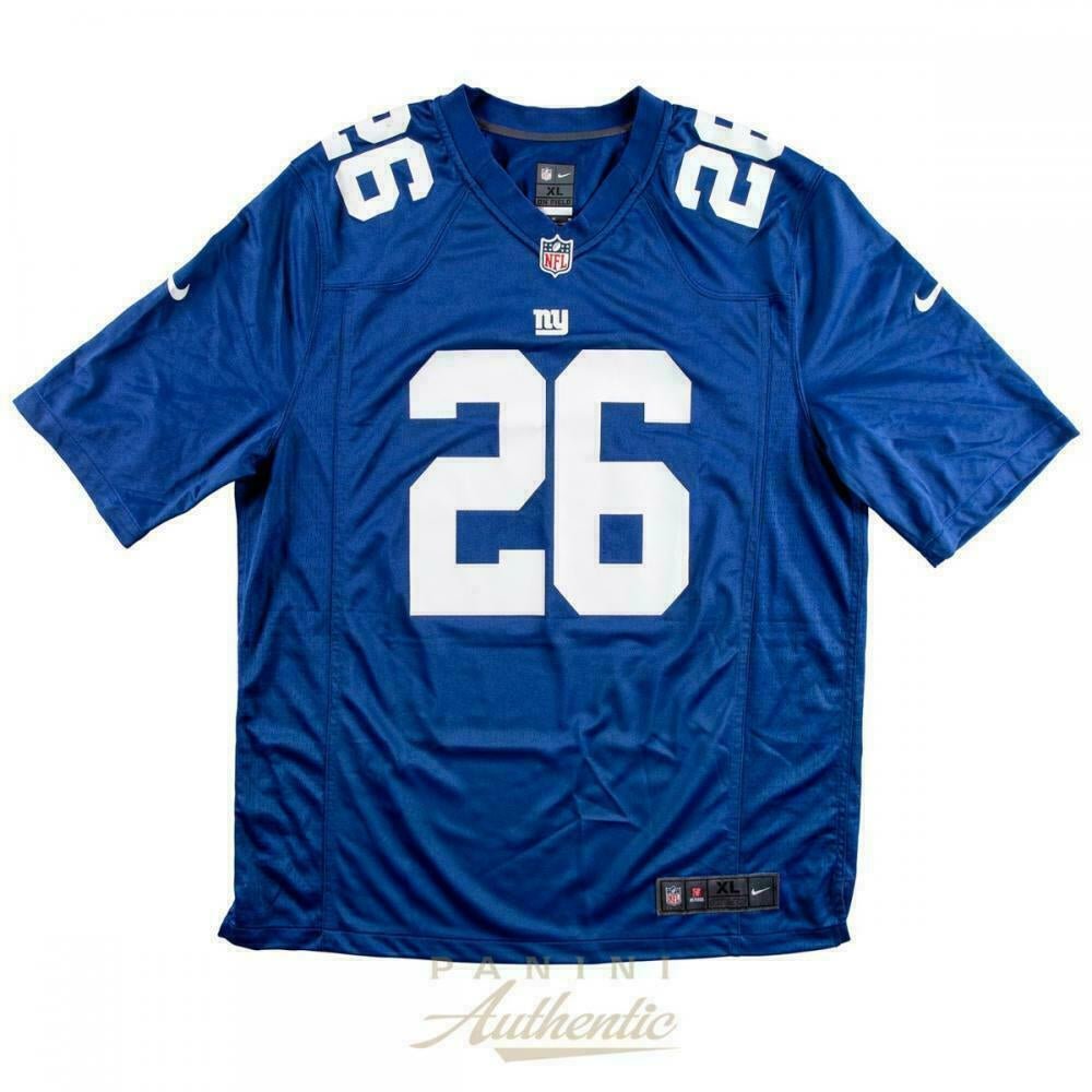 Saquon Barkley Signed Giants Nike Jersey (Panini) (view 3)
