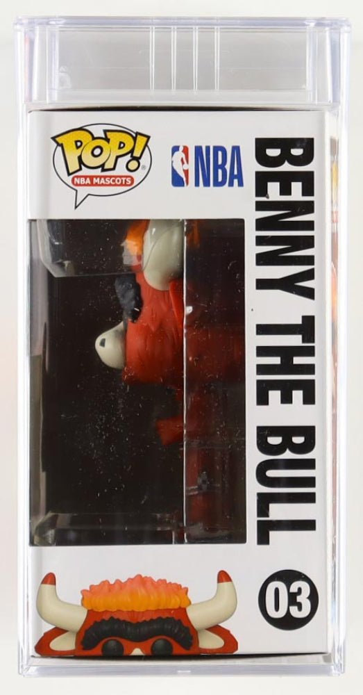 Scottie Pippen Signed Cut with Chicago Bulls #03 "Benny The Bull" Funko Pop! Vinyl Figure (PSA) - Price Is Right Miami