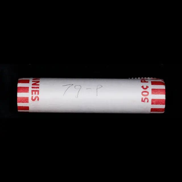 1979-P Lincoln Cent Shotgun Roll, 50 Coins (Bank Wrapped), Coin (view 3)