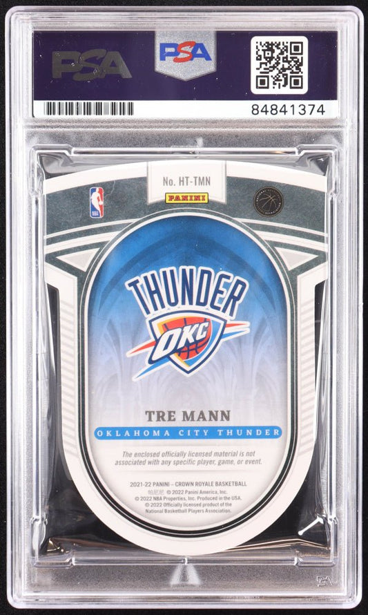Tre Mann Signed 2021-22 Crown Royale Heirs to the Throne Jerseys #HTTMN RC (PSA) Rookie Card - Price Is Right Miami