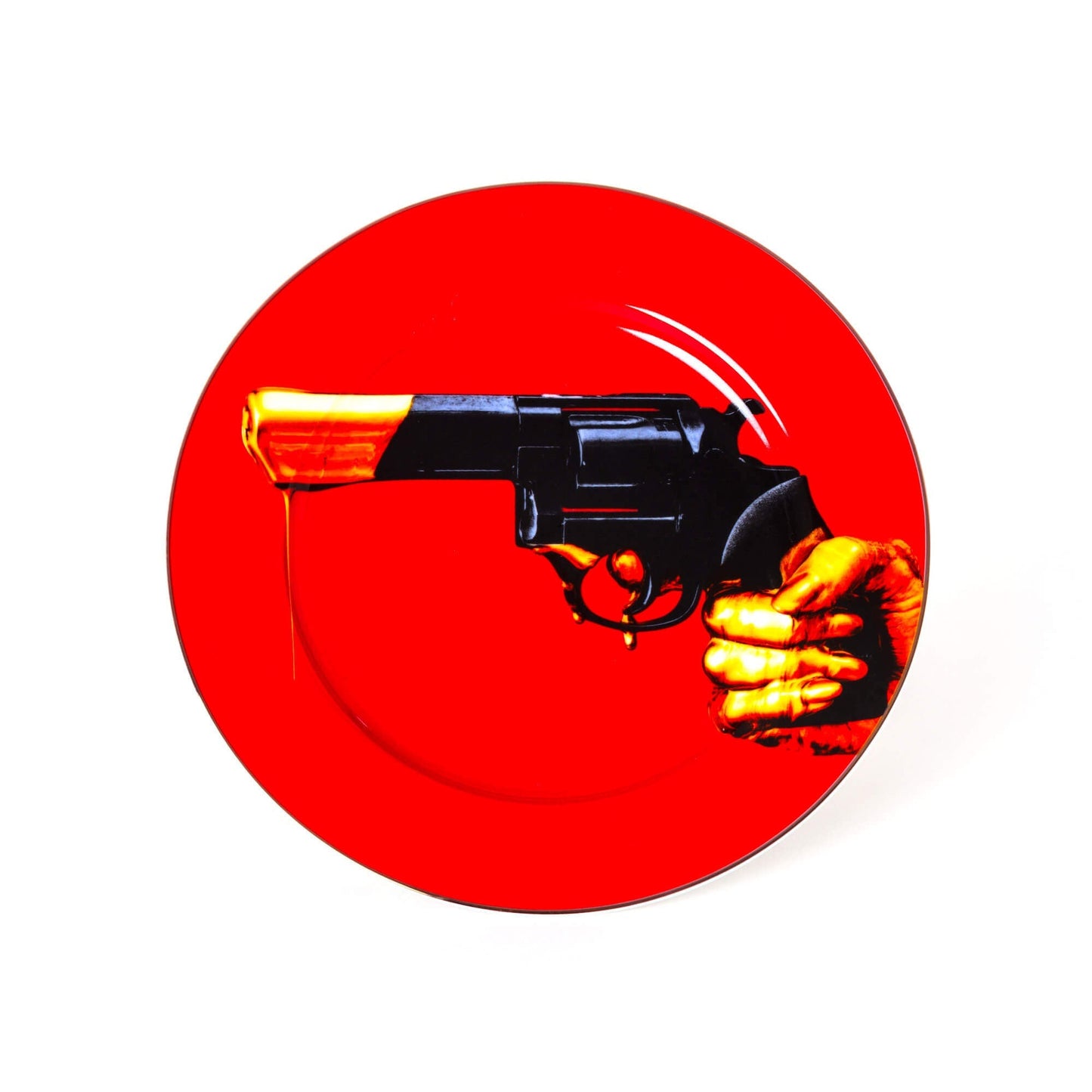 Seletti TOILETPAPER Revolver porcelain plate 27cm