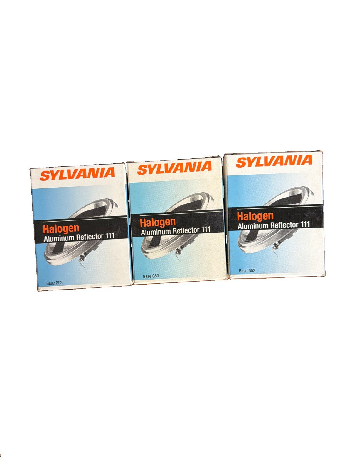 Lot of 3 Sylvania 50AR111/FL25 50W Halogen AR111 Flood Bulbs 25 Degree Beam 55103