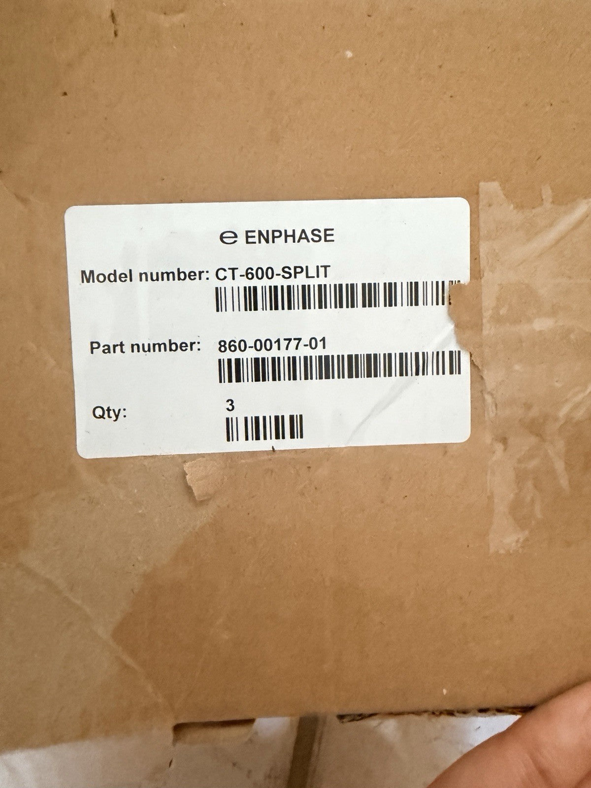 Lot of 3 Enphase CT-600-SPLIT Split-Core Current Transformers 860-00177-01