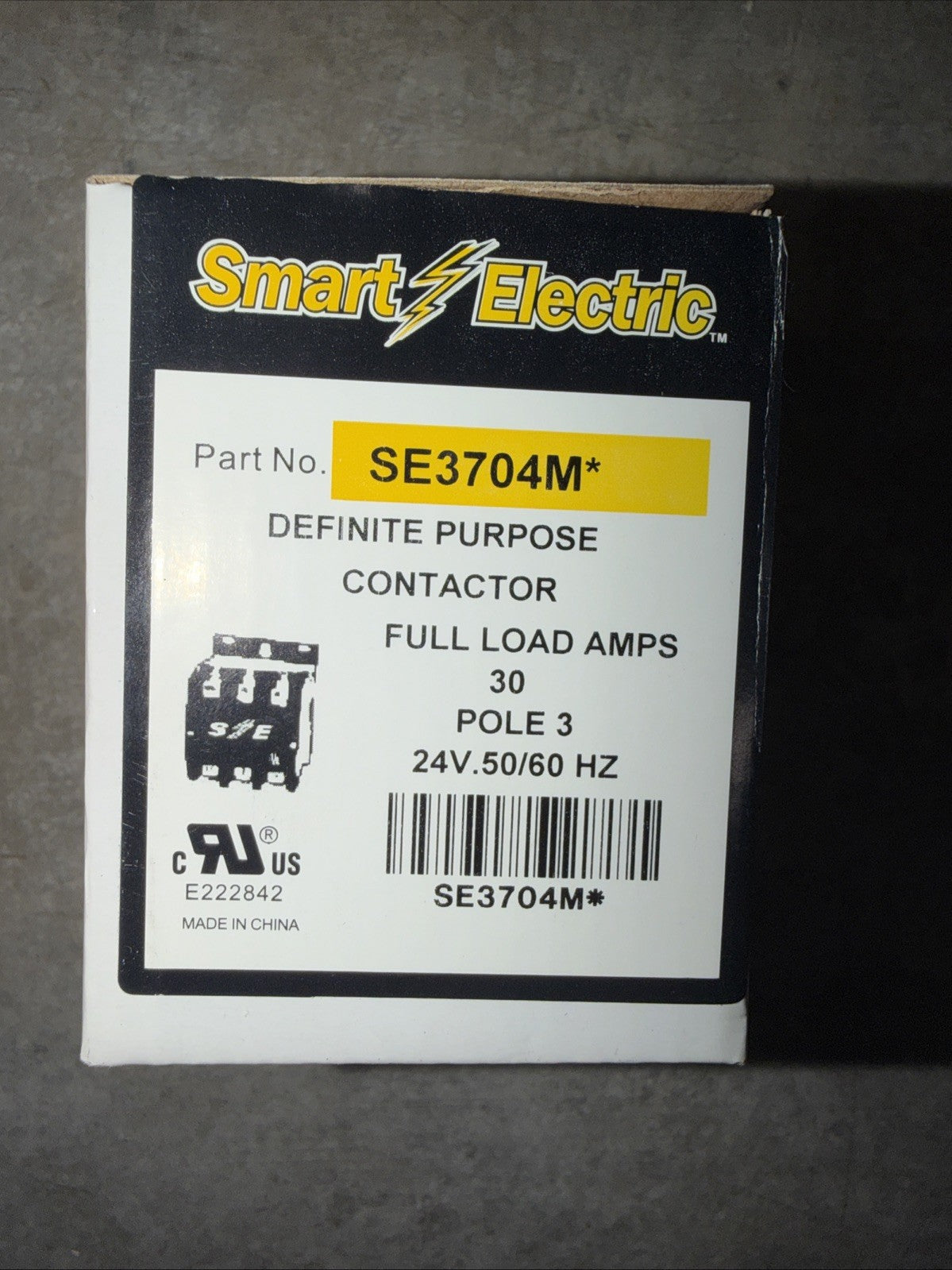 Smart Electric SE3704M Definite Purpose Contactor