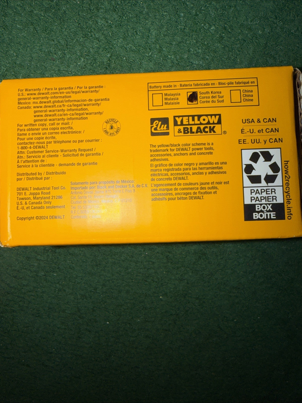 DEWALT DCB204 20V Max XR 4.0Ah Lithium-Ion Battery Pack
