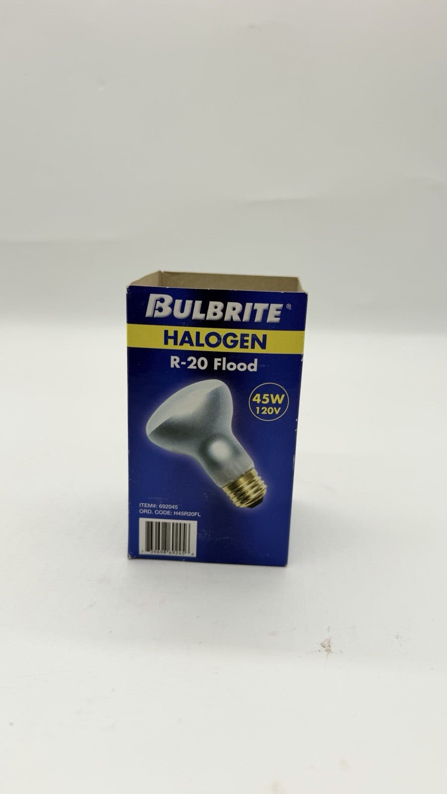 Bulbrite 692045 H45R20FL 45W Halogen R20 Flood Bulb 120V E26 60 Degree Beam