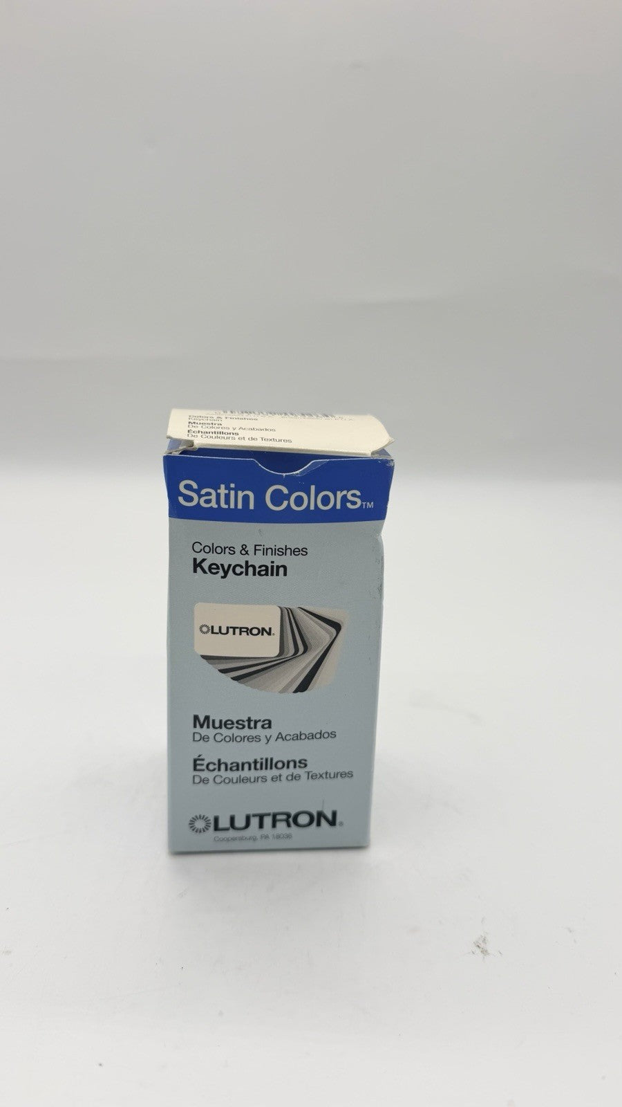 Lutron Satin Colors SC-CK-1 Colors and Finishes Keychain Sample Swatches