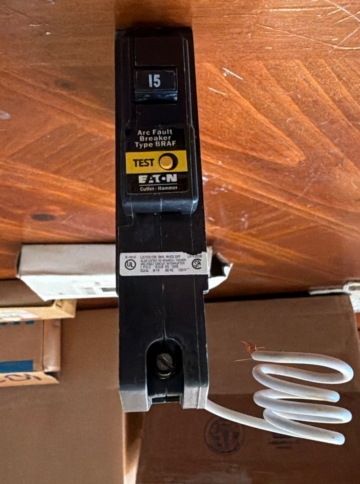 Cutler-Hammer BR115AF 15A Single Pole 120V AFCI Circuit Breaker