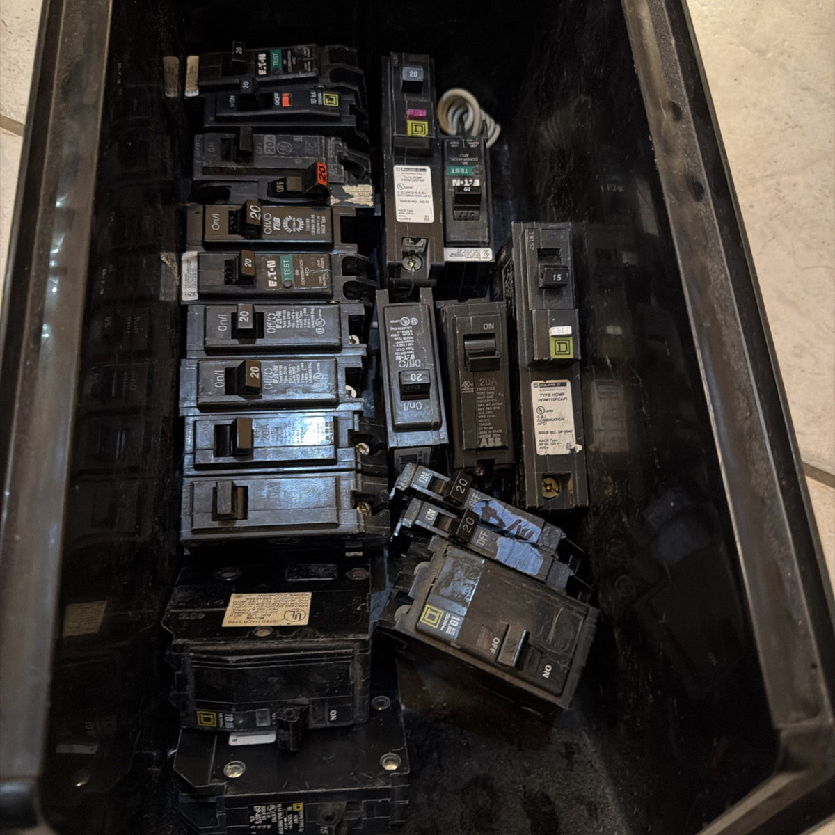 Lot of 20 Circuit Breakers 20A Single Pole AFCI GFCI Square D Eaton Siemens