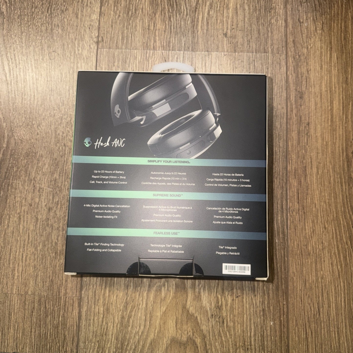 Skullcandy Hesh ANC Wireless Noise Canceling Headphones — Black (New Sealed)