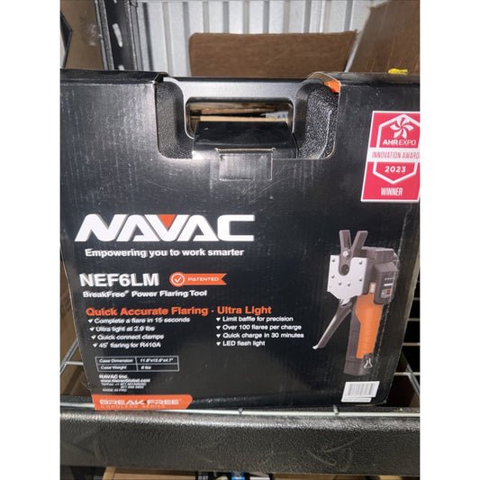 NAVAC NEF6LM BreakFree Cordless Power Flaring Tool Kit for Copper Tubing