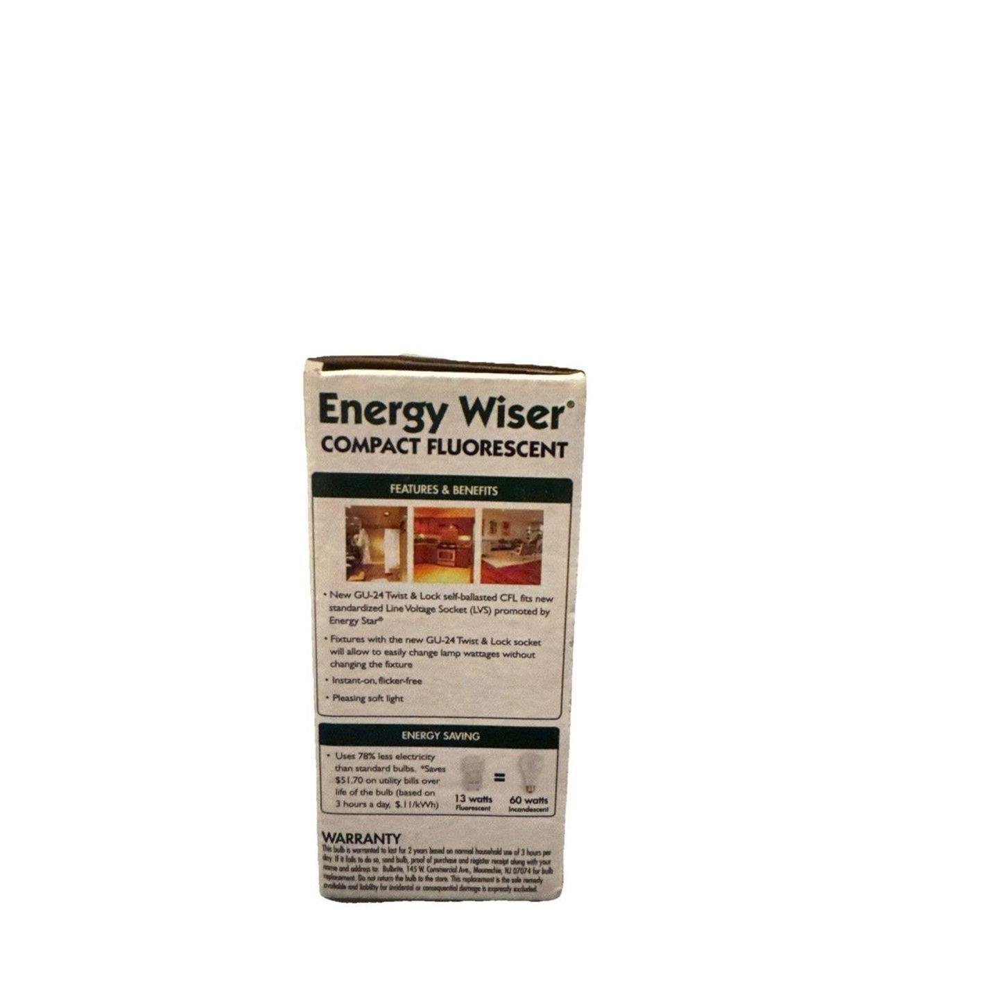 Energy Wiser GU24 CFL Bulb 13W (60W Eq) Warm White 2700K Spiral, Set of 6 — Image 2