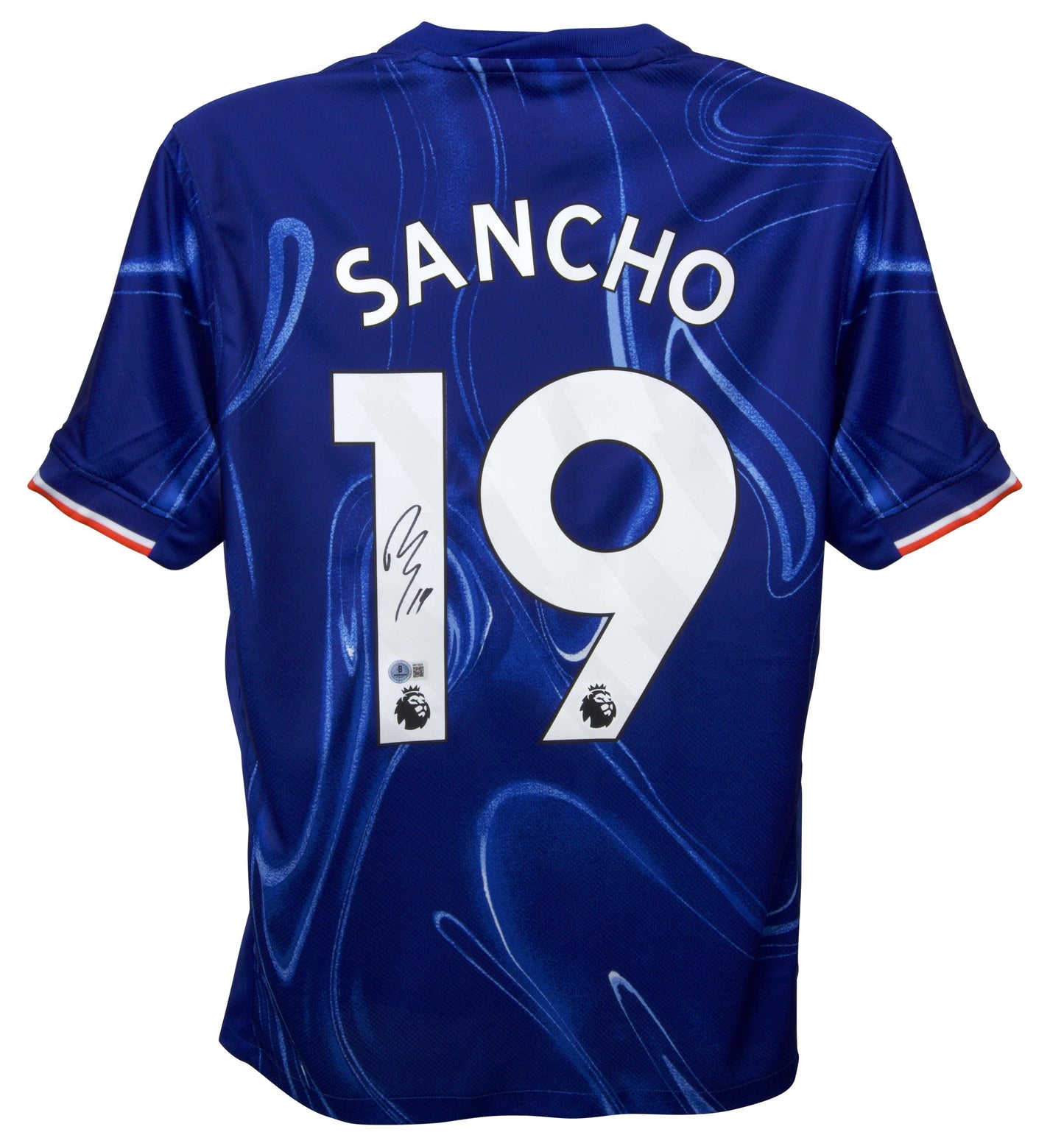 Jadon Sancho Signed Chelsea Jersey (Beckett) (view 3)