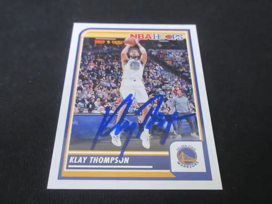 Klay Thompson Signed Trading Card EUA COA