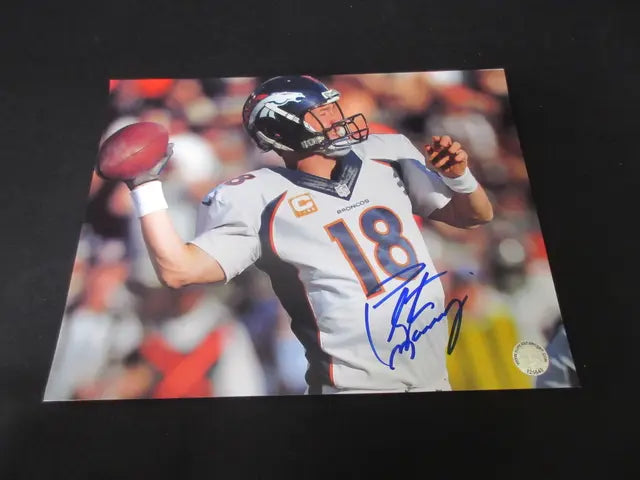 Peyton Manning Signed Denver Broncos 8.5x11 Photo SSC COA