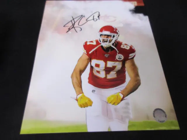 Travis Kelce Kansas city Chiefs #87 Signed 8x10 Photo Direct COA SSC