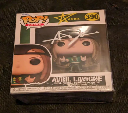 Avril Lavigne autographed Funko Pop figure 390 with COA 137431