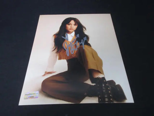 Jenna Ortega Signed 8x10 Photo EUA COA